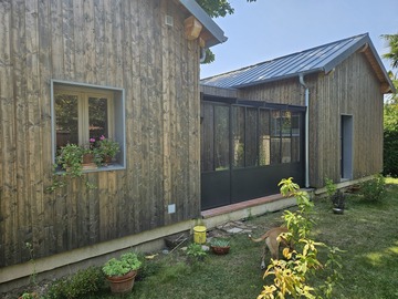 Véranda style verrière atelier