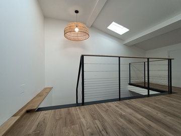 Garde-corps avec filins inox