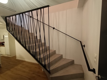 Garde-corps type Mikado en acier thermolaqué