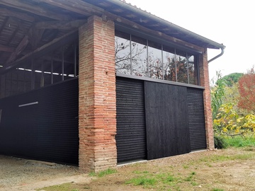 Verrière atelier en acier thermolaqué à Tournefeuille – Atelier Coucoureux