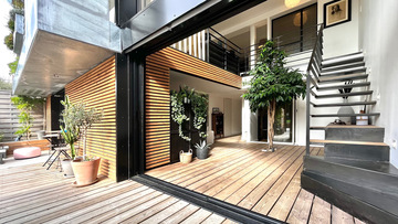 Escalier suspendu 1/4 tournant à Toulouse