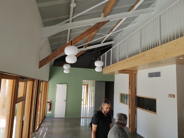 Garde-corps barreaudage vertical blanc mat