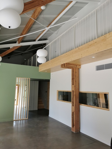 Garde-corps barreaudage vertical blanc mat